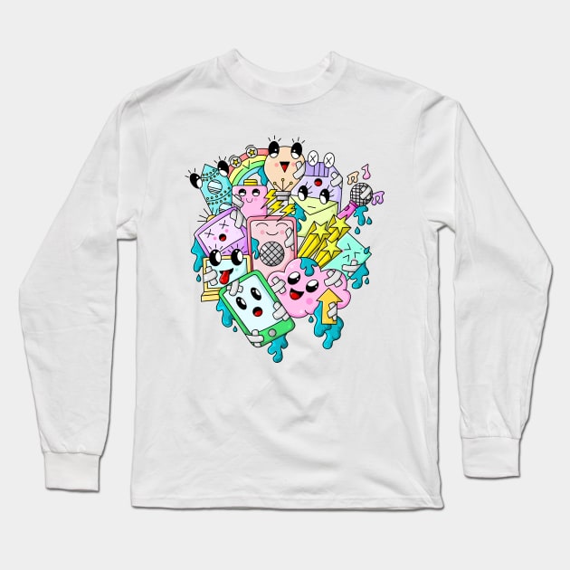 Electro Land Long Sleeve T-Shirt by Anditii_Creative